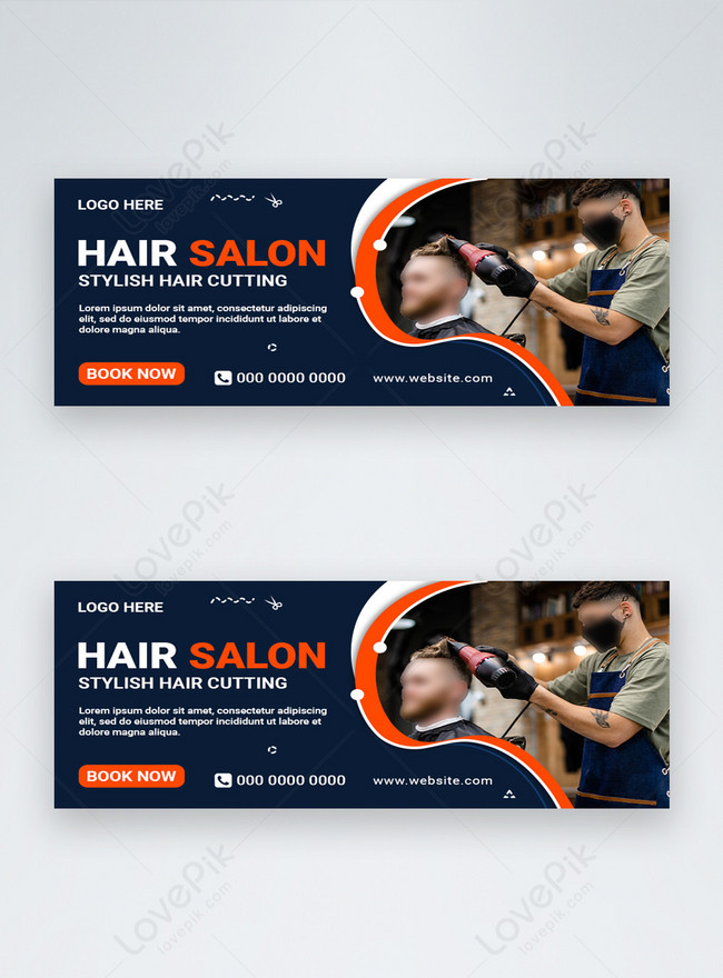 Hair salon facebook cover template image_picture free download  