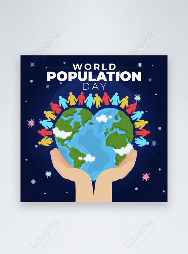 World population day chart poster drawing. how to draw international  population day easily. - YouTube