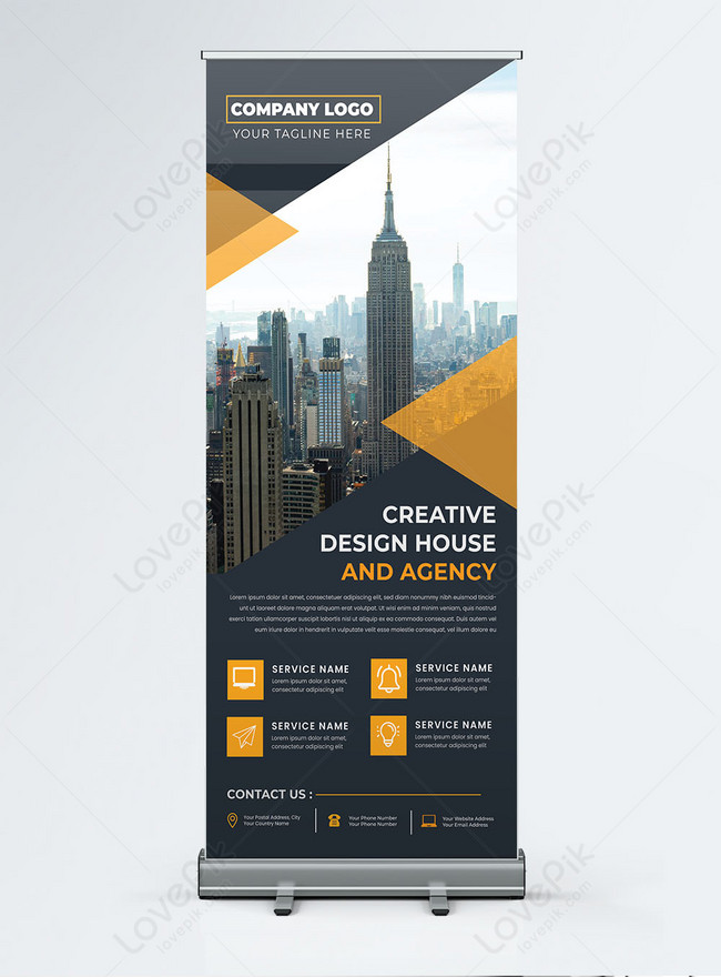 Creative Business Roll Up Banner Template Standee Design Banne, business banner design, poster standee banner design, standee template banner design