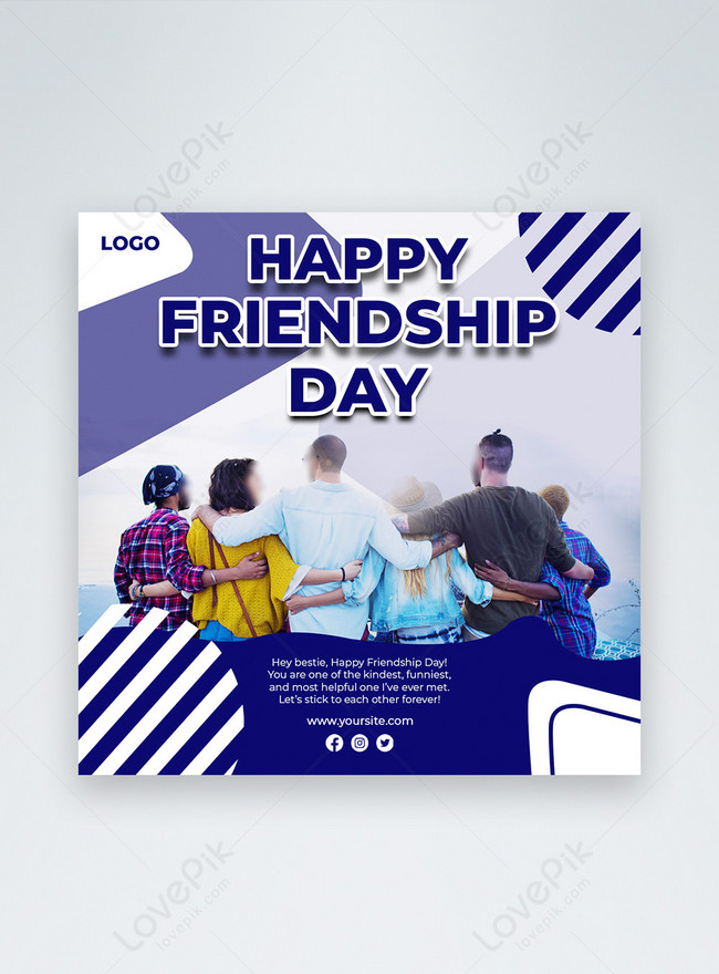 Happy friendship day social media banner template image_picture free  download 