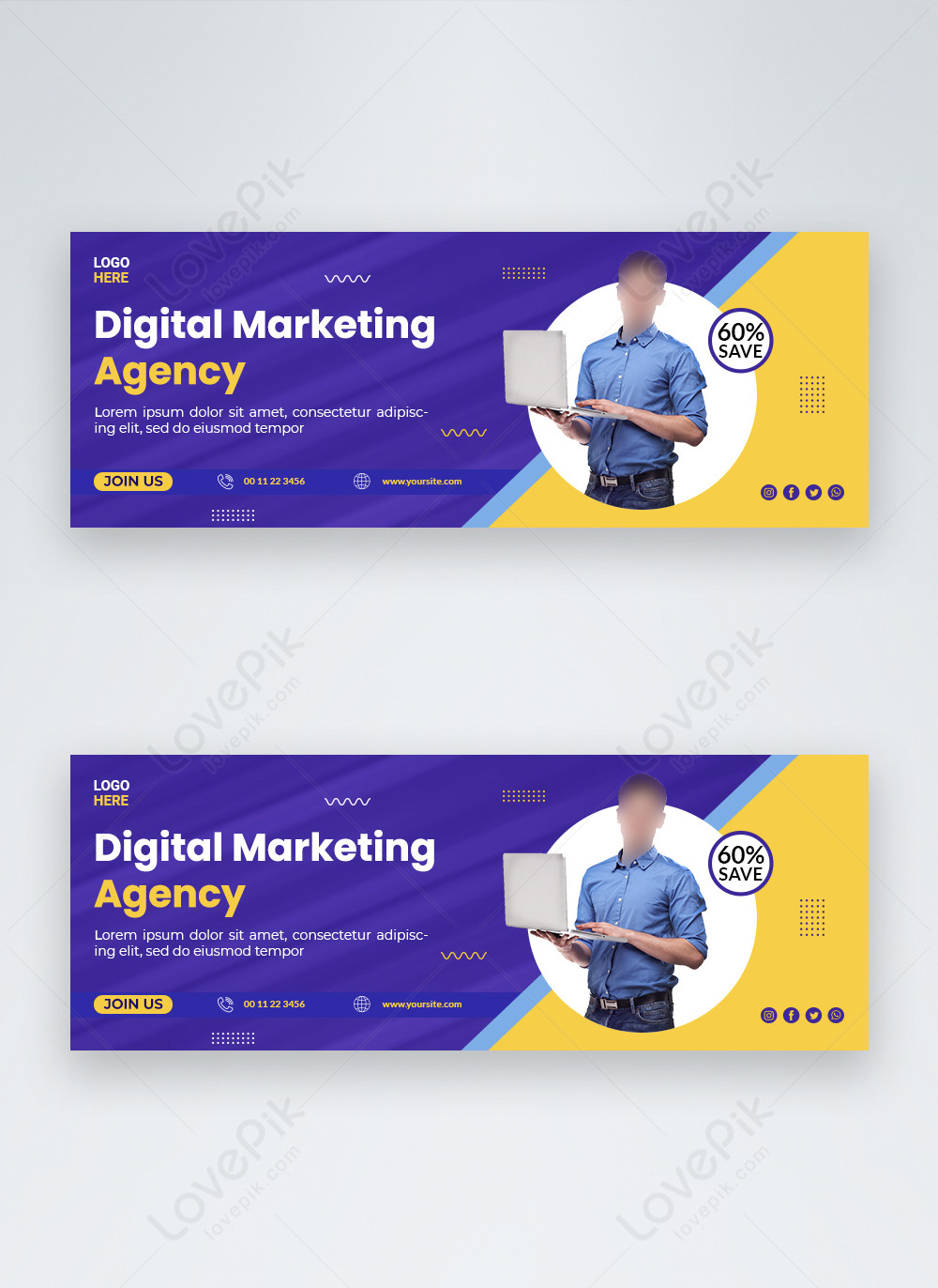 Digital marketing agency facebook cover template image_picture free ...