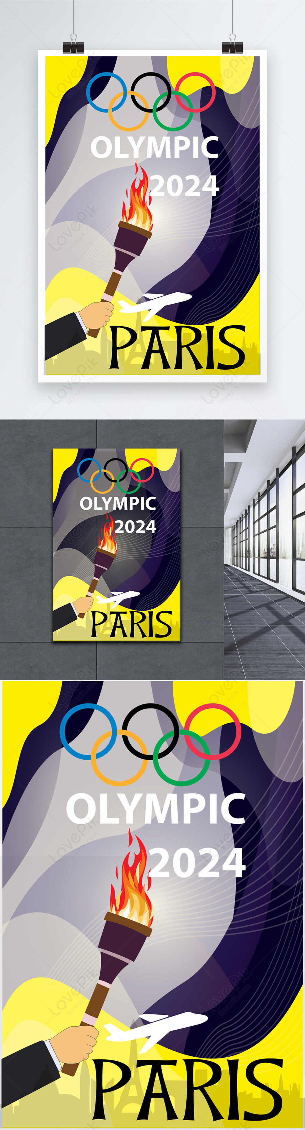 Olympic 2024 Paris Poster Template Image_picture Free, 53% OFF