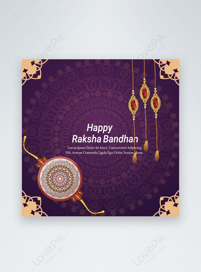 Raksha bandhan social media post template image_picture free download  
