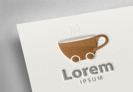 Premium mister coffee logo design Royalty Free Vector Image