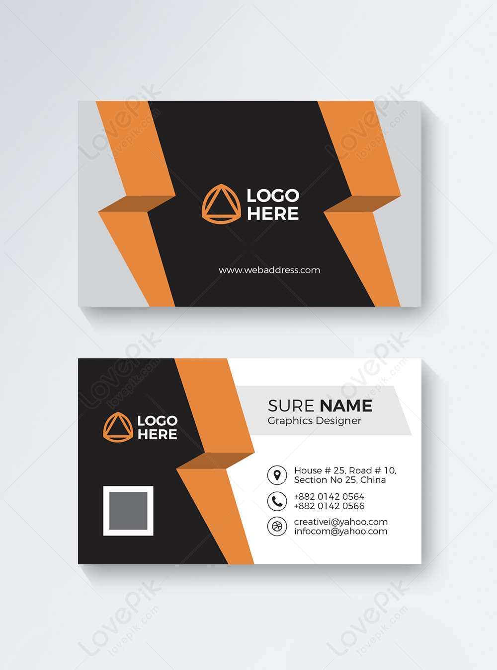 modern corporate personal position business card template image_picture ...