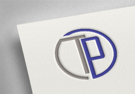 Letter tp logo or pt design Royalty Free Vector Image