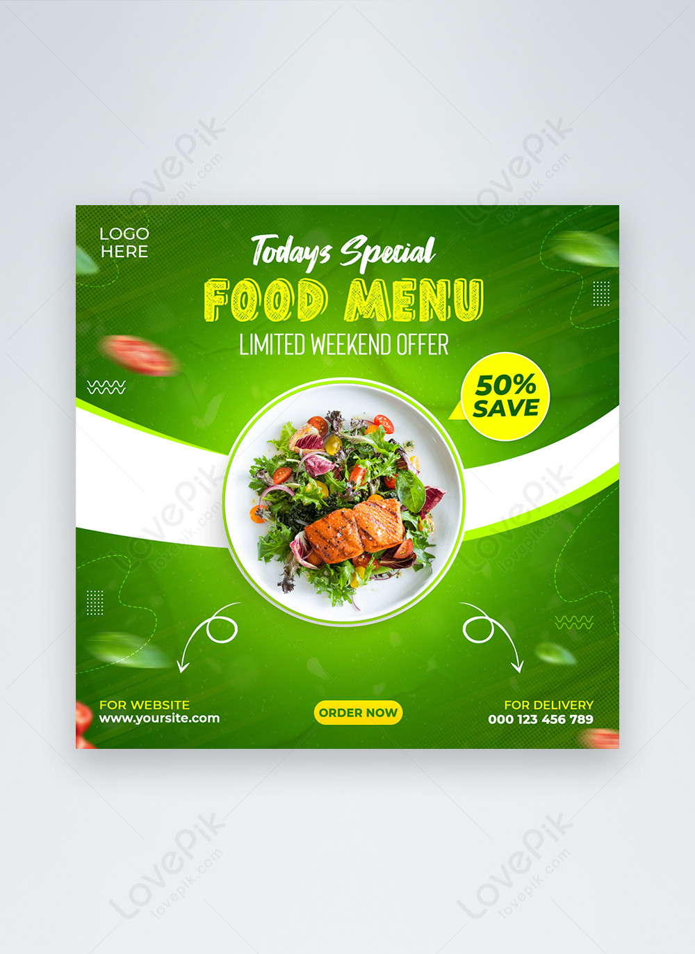 Food menu social media post template image_picture free download ...