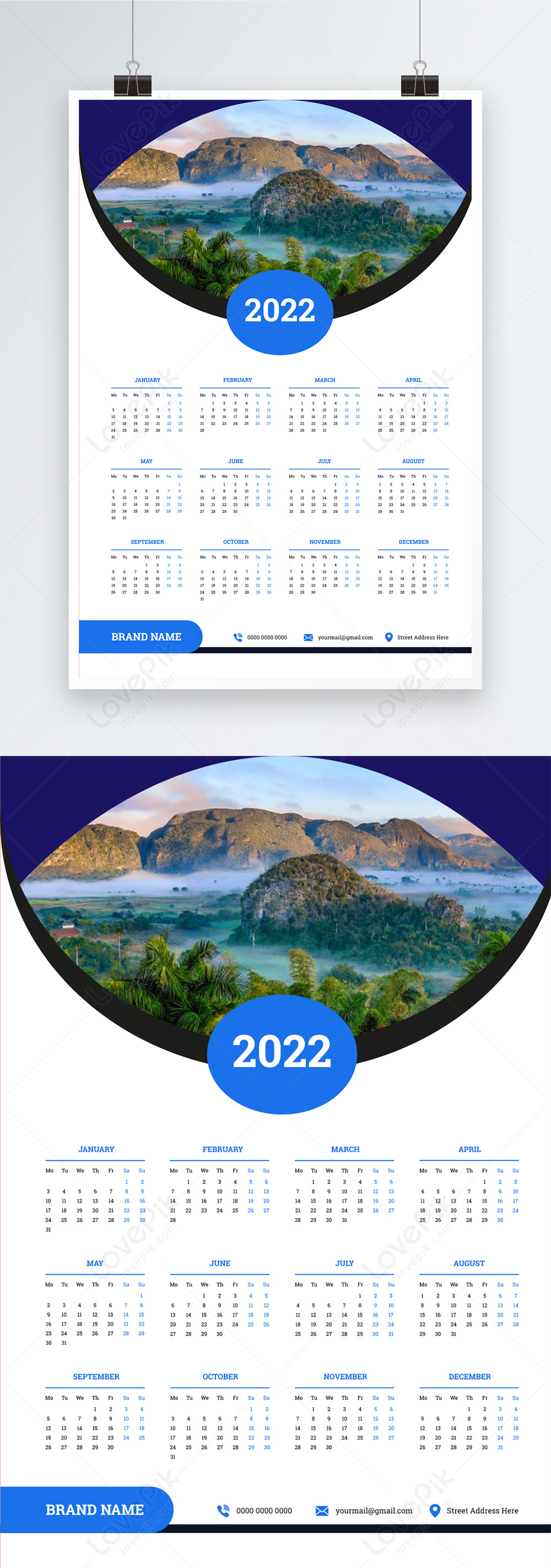 2022 Calendar Template Image Picture Free Download 450101148 Lovepik.com