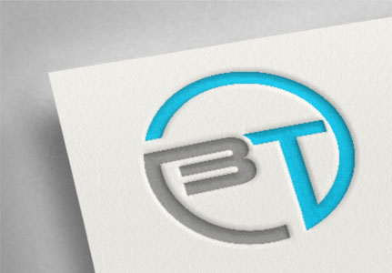 Initial Letter BT Logo Design with Fire Element Stock Vector | Adobe Stock