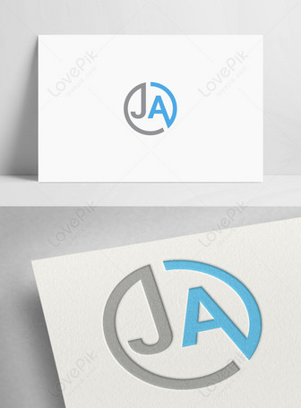 Premium Vector | Letter ja logo design vector template