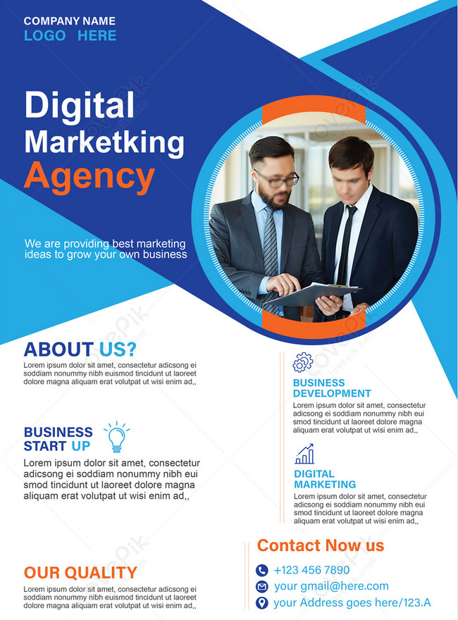 Digital marketking agency flyer template image_picture free download ...