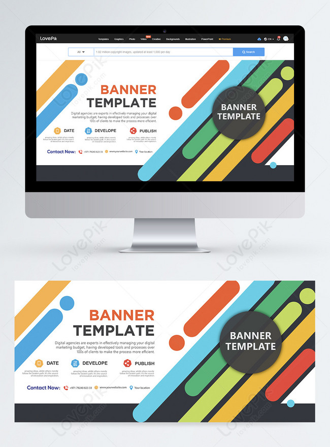 Banner Template Web Banner, banner design, facebook cover banner design, twitter banner template banner design
