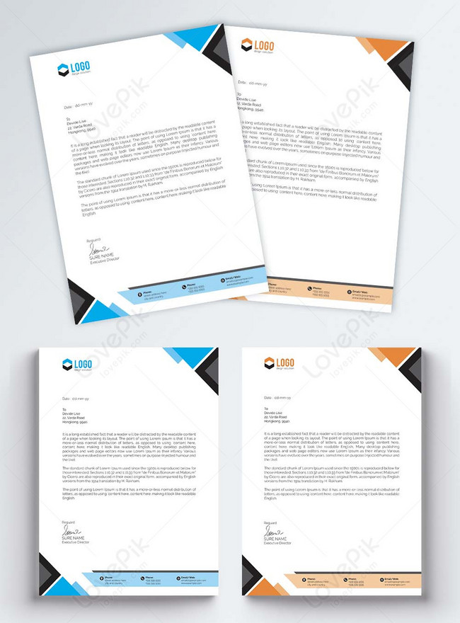 Letter head template vector template image_picture free download ...