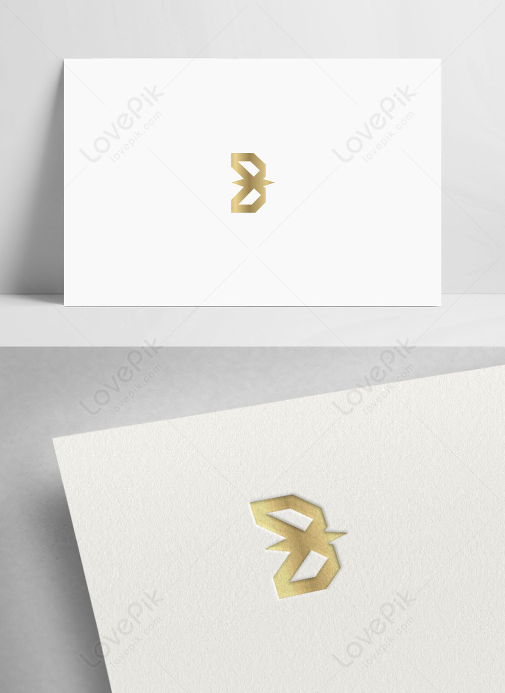 Vector Logo Diseño Carta Icono B | Descarga Plantilla De Diseño PSD ...