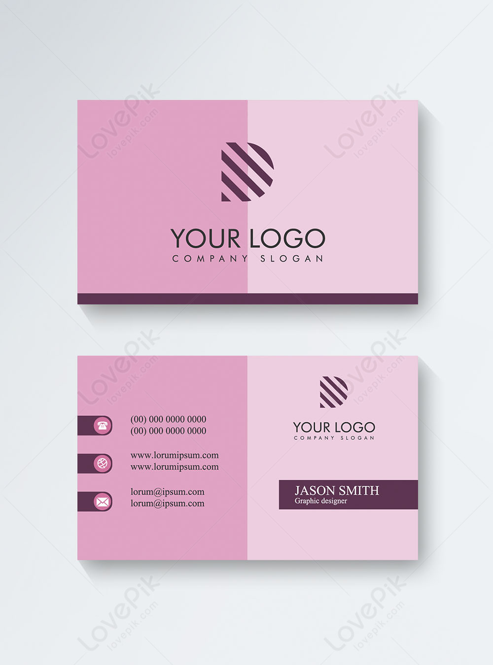 Corporate professional business card vector template image_picture free ...