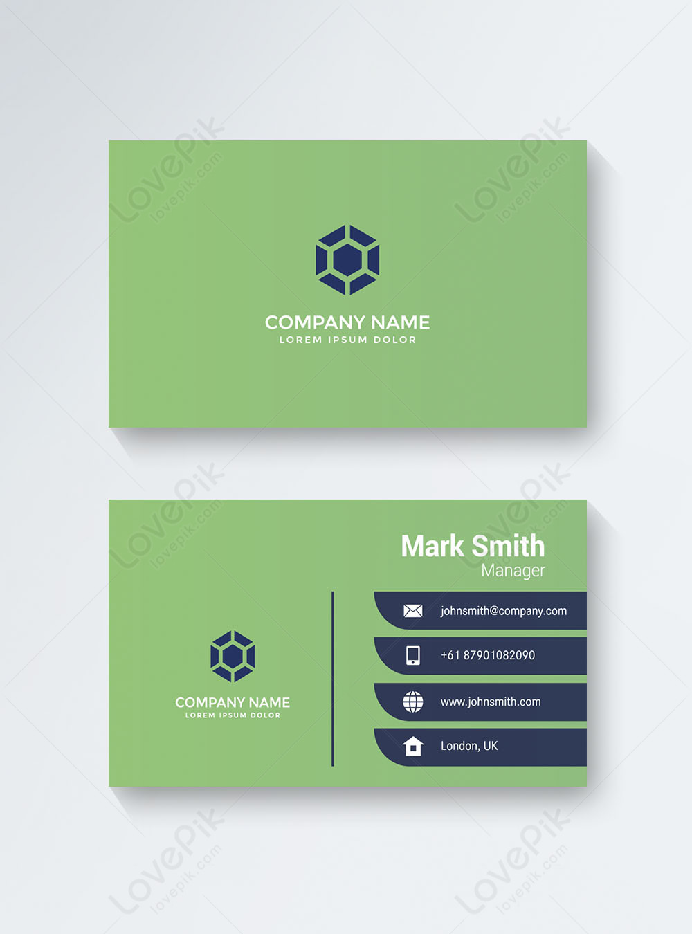 Corporate professional business card vector template image_picture free ...