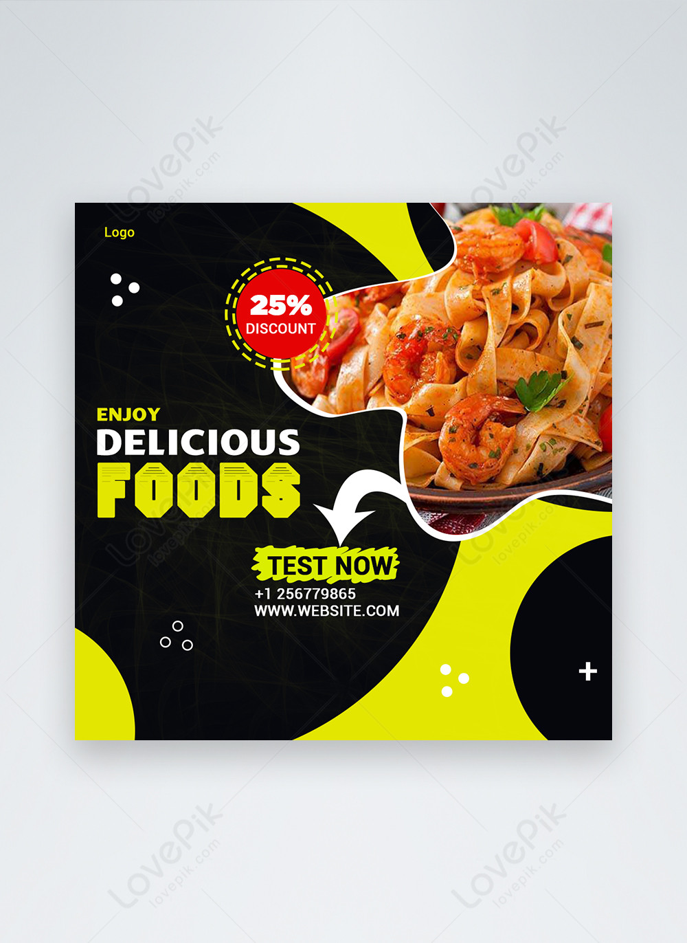 foods advertisement social media post template image_picture free ...