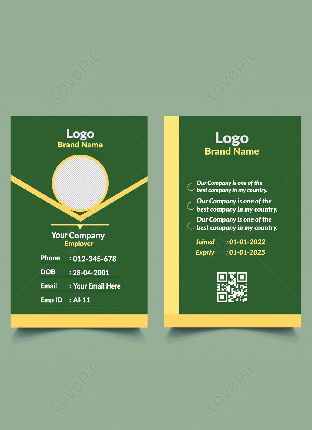 Creative And Unique Id Card Template Image Picture Free Download 450118311