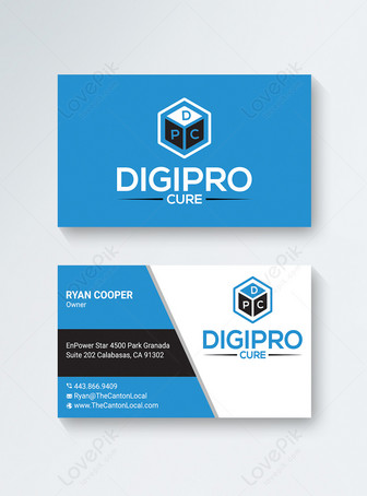 Black and Blue business Card Design Collision Visit Card , design,  office,  simple business card template
