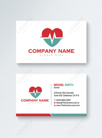 Red and Green Business Collision Visit Card , design,  office,  simple business card template