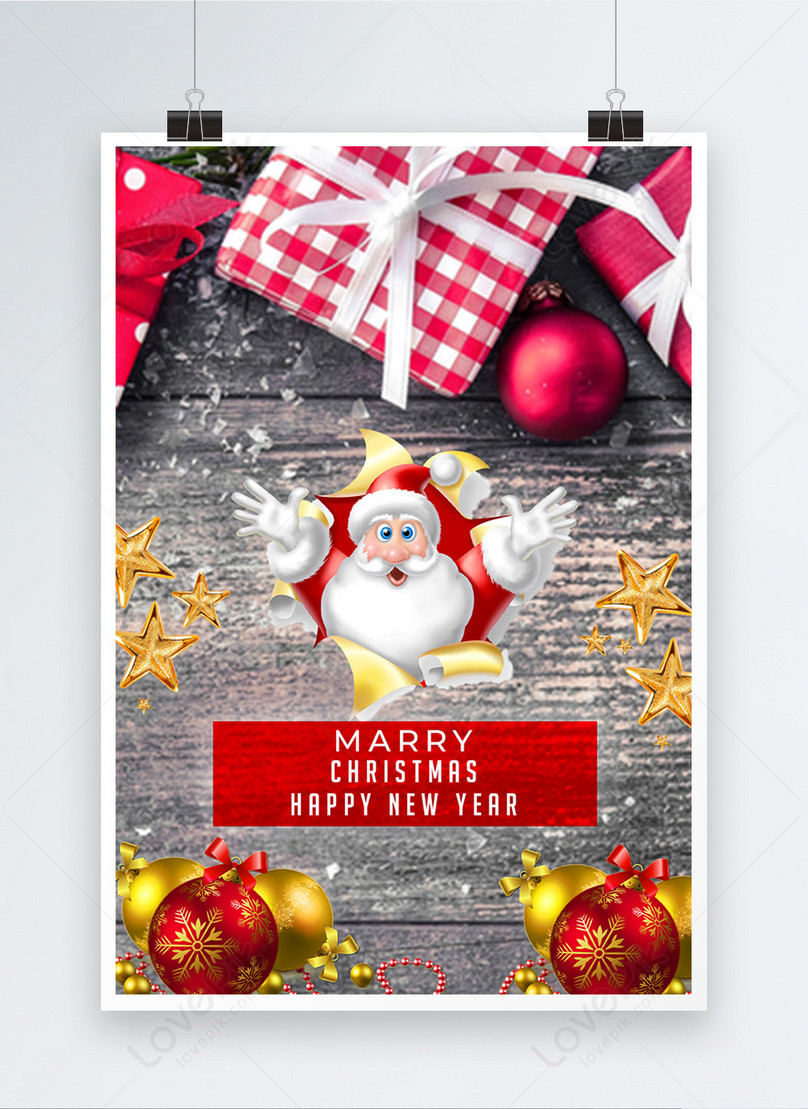 Christmas cookies party poster template image_picture free download ...