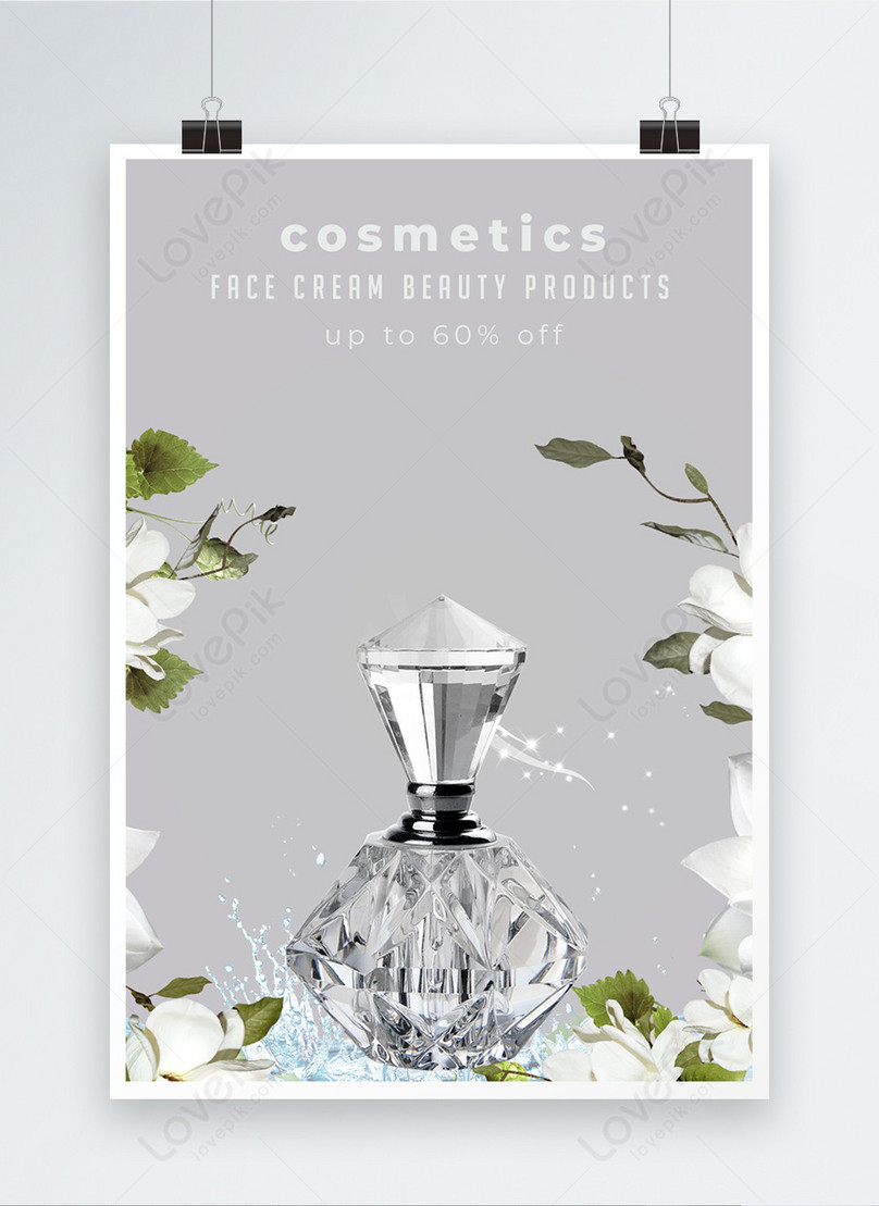 Poster Di Bottiglie Di Profumo Cosmetico PSD Immagine Gratis, Modelli  download su Lovepik