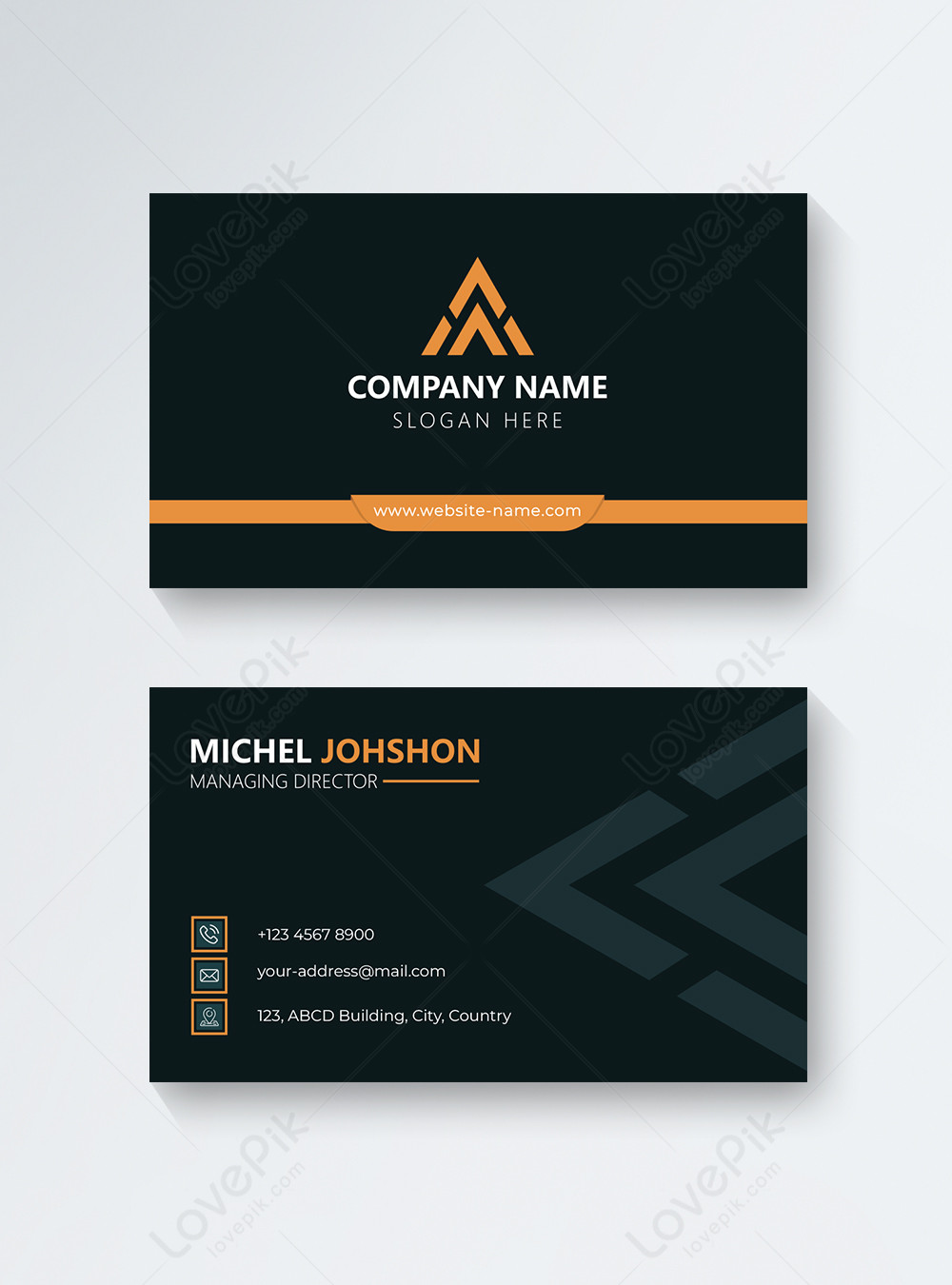 Modern and classic business card template image_picture free download ...