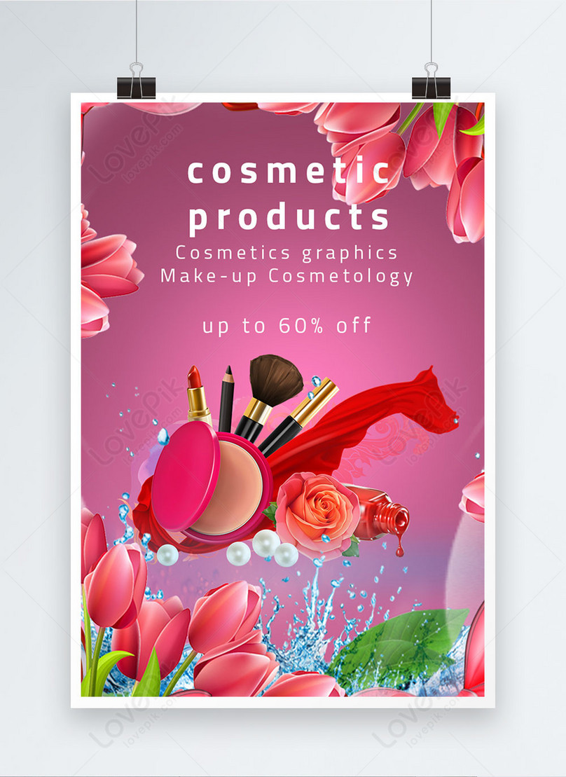 Beautiful Cosmetics Poster Template Imagepicture Free Download