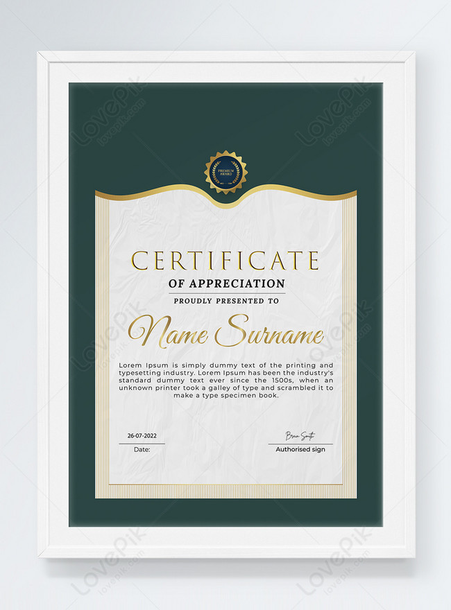 Professional certificate with golden geometric shapes template  image_picture free download 450137008_lovepik.com