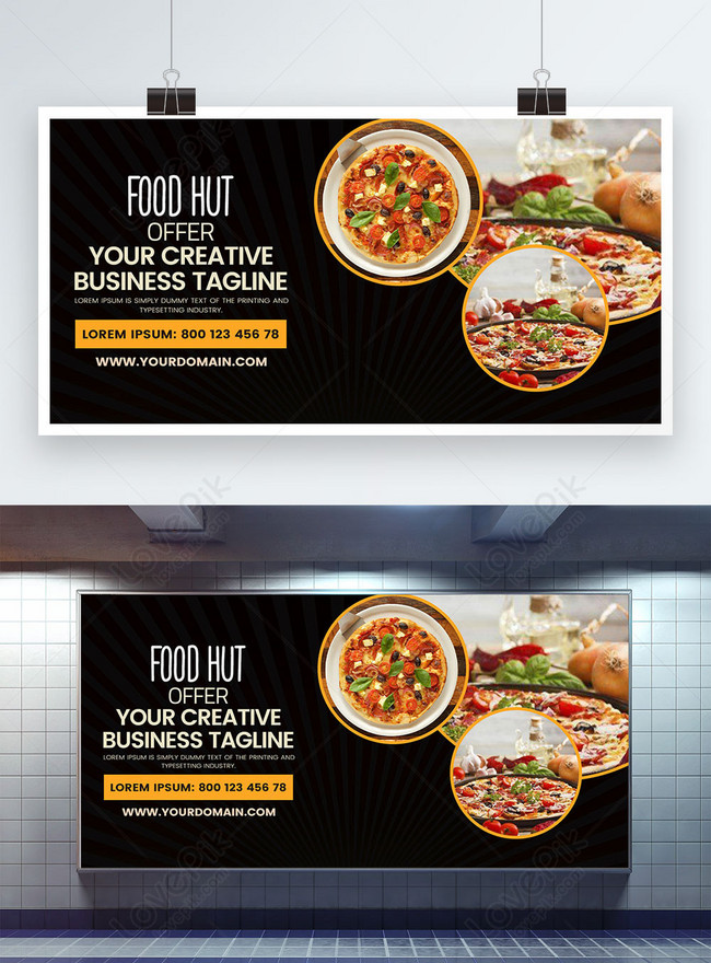 Top 47+ imagen background restaurant banner design - Thpthoanghoatham ...