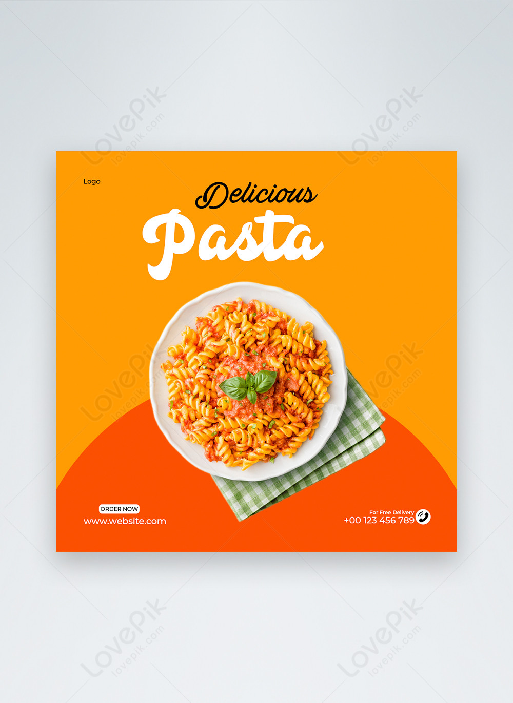 Pasta social media post template image_picture free download 450138812 ...