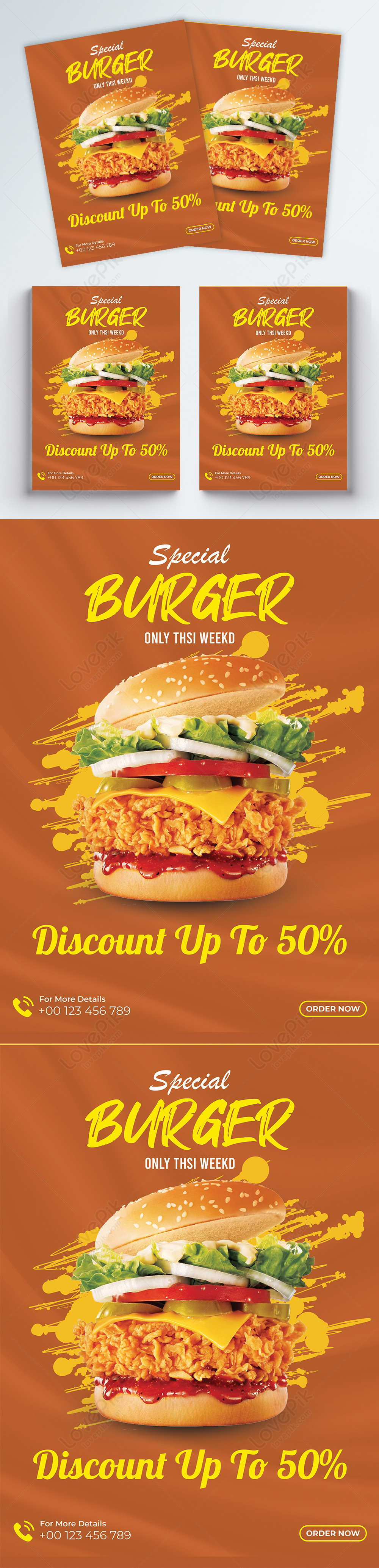 Template Menu Makanan Burger Lezat Dan Templat Selebaran Restoran Untuk Diunduh Gratis Lovepik 