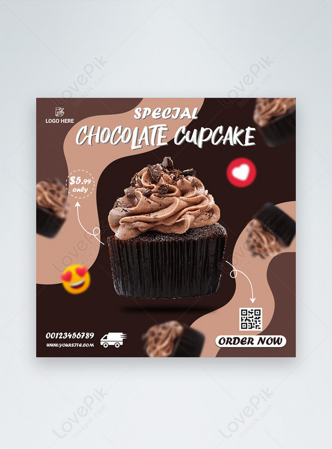 Publicación Especial De Pastel De Chocolate En Las Redes Sociales |  Descarga Plantilla de diseño PSD Gratuita - Lovepik