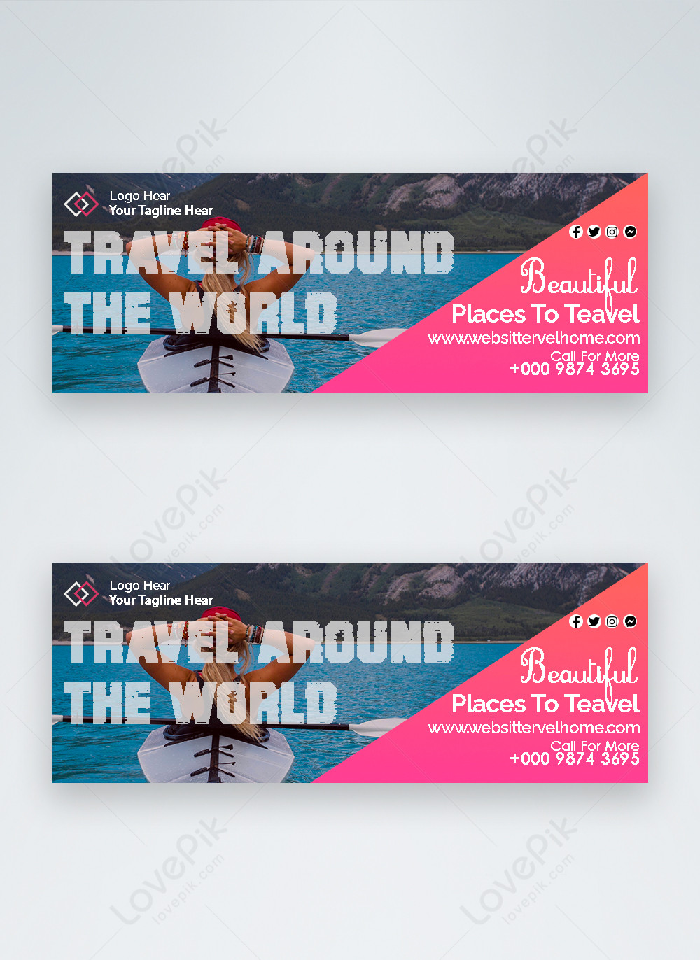 travel banner template free download