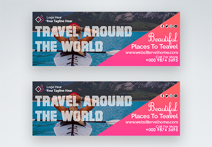 Travel Banner, adroll,  banner pack,  banner set template