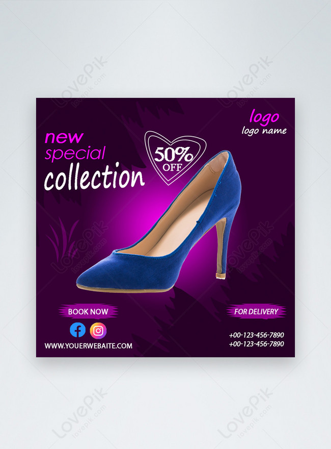 Shoes Banner Template, adroll templates, ads templates, banner pack