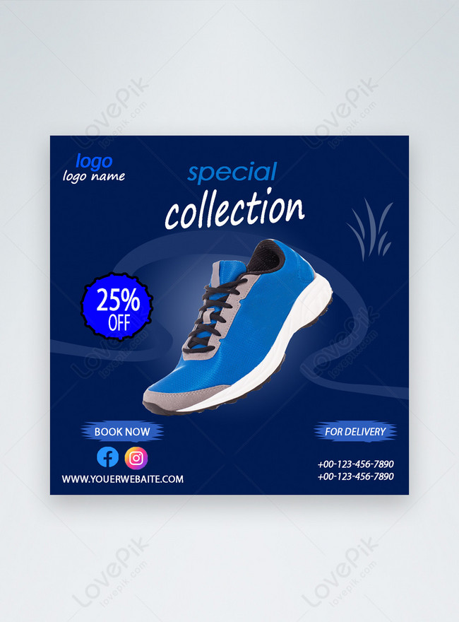 Shoes Banner Template, ads templates, offer templates, social media post