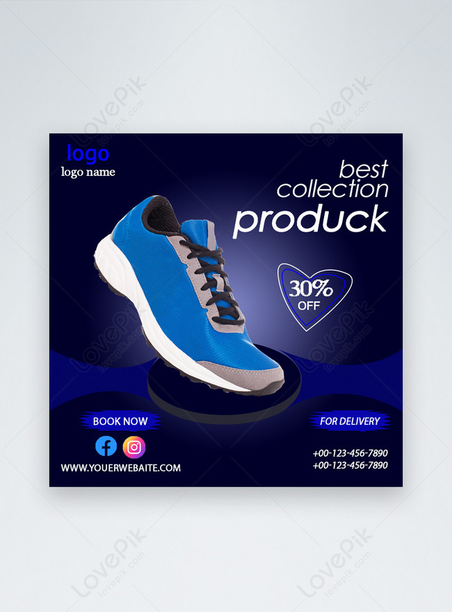 Shoes Banner Template, adroll templates, multipurpose templates, twitter