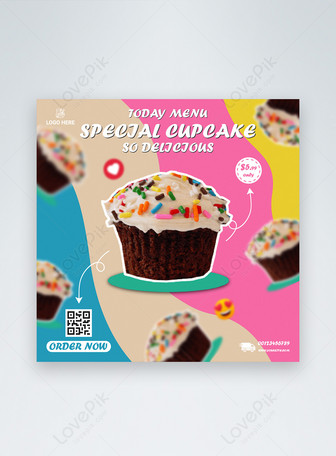 Dessert With A Painted Cake Design Page Border Background Word Template And  Google Docs For Free Download
