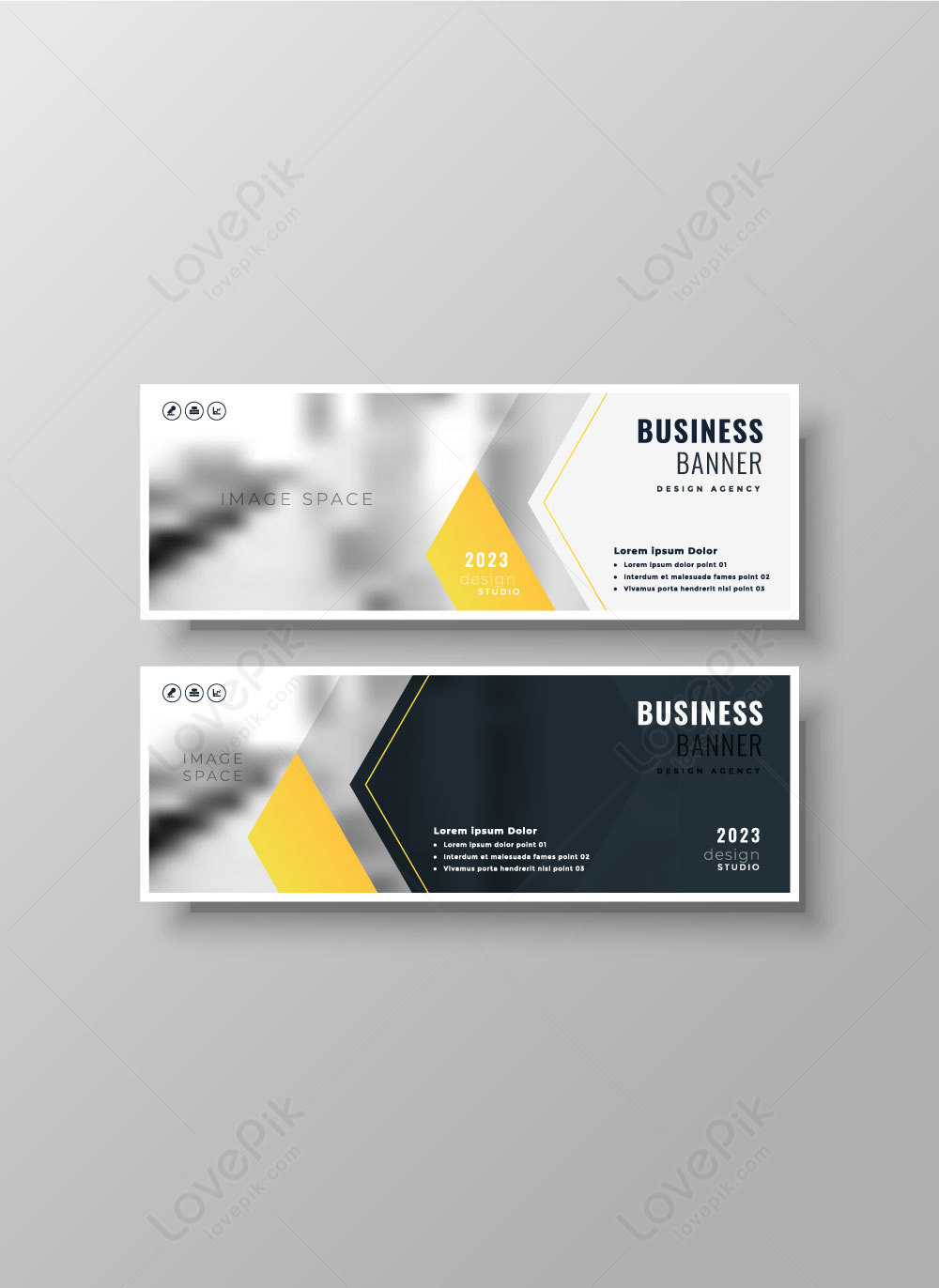 Attractive modern business banner design template template image ...