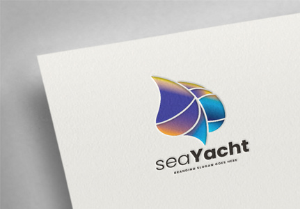 Sea Beach Blowing Sail Yacht Wing Logo, canvas,  wing,  travel logo template