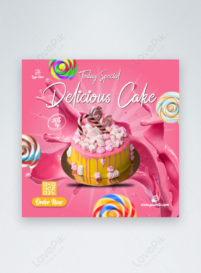 Salted egg poster design with caramel crepe cake Vector Image