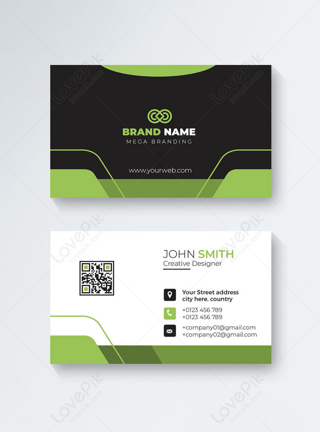 Business card template with vector file template image_picture free ...