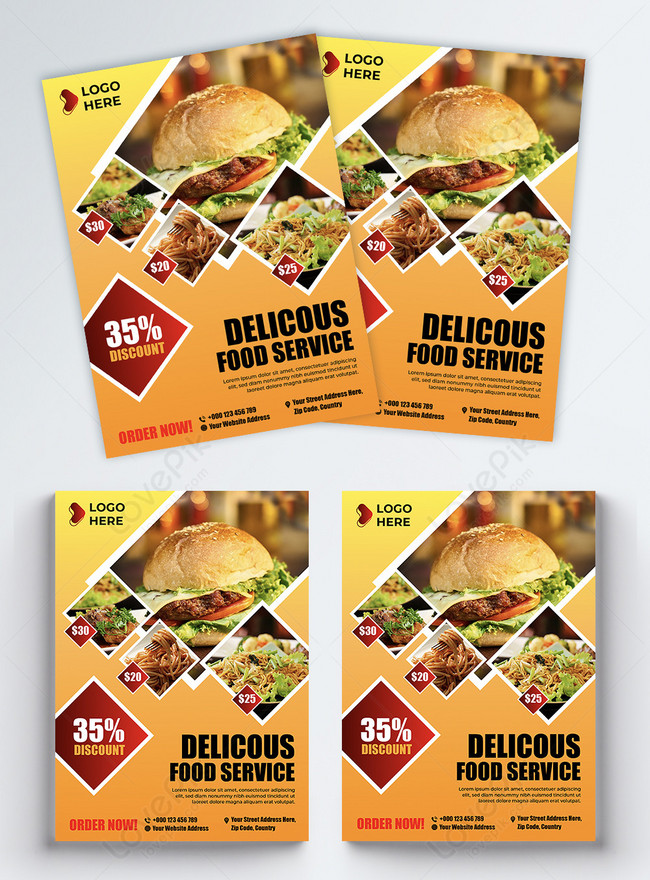 Modern and creative food flyer template template image_picture free ...