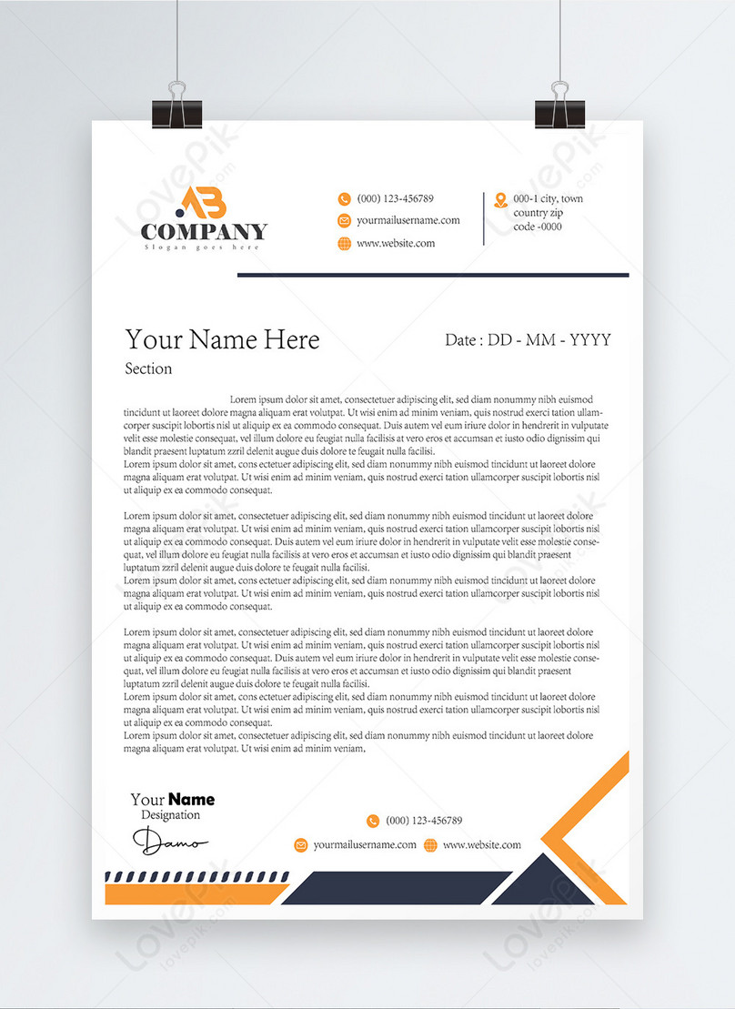 Modern letterhead store