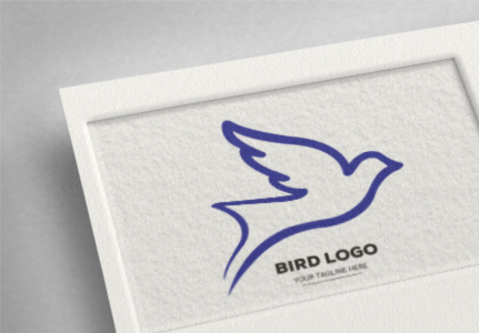 Free vector colorful birds logo design, personal logo,  flat logo,  logo template