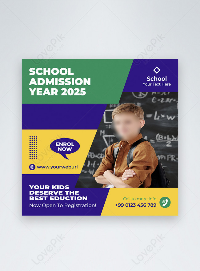 Back to school social media post design template image_picture free ...