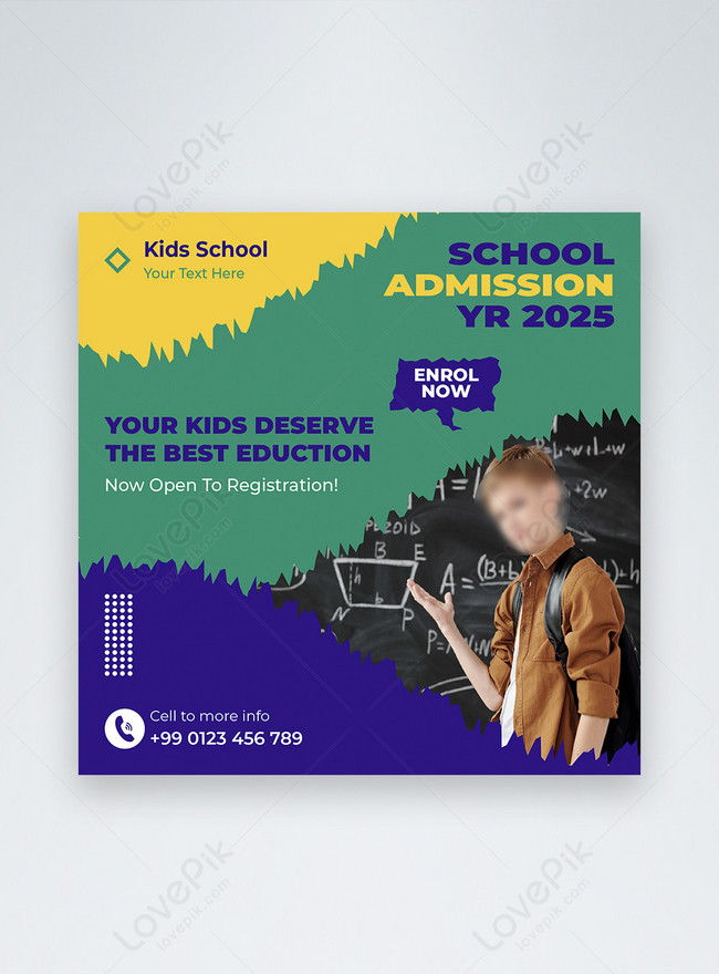 Back to school social media post design template image_picture free ...