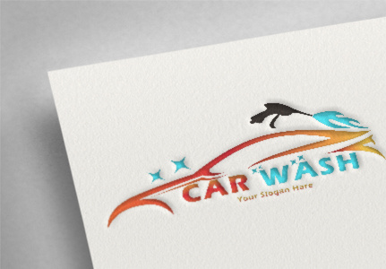 car wash logo design template, car logo, transportation car, automobile logo template
