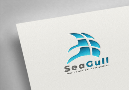 Seagull Marine Yacht Sail Bay Adventure Logo, marine museum,  wing,  travel logo template